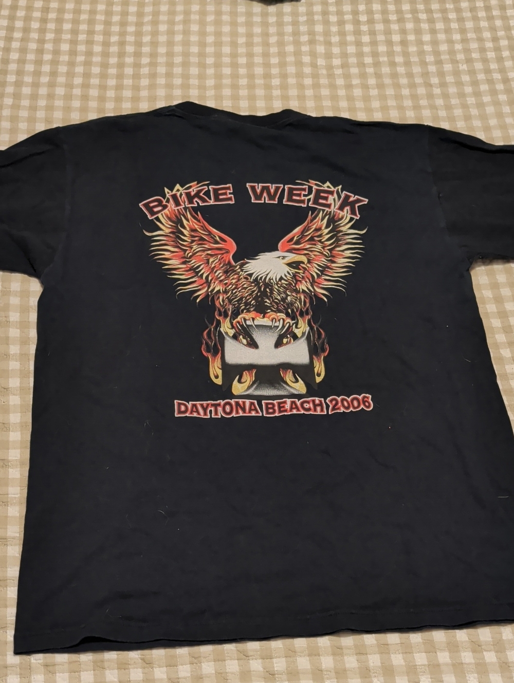 Bike Week Daytona Beach 2006 Eagle Graphic T-Shirt - Black